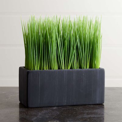 Faux Large Potted Grass
