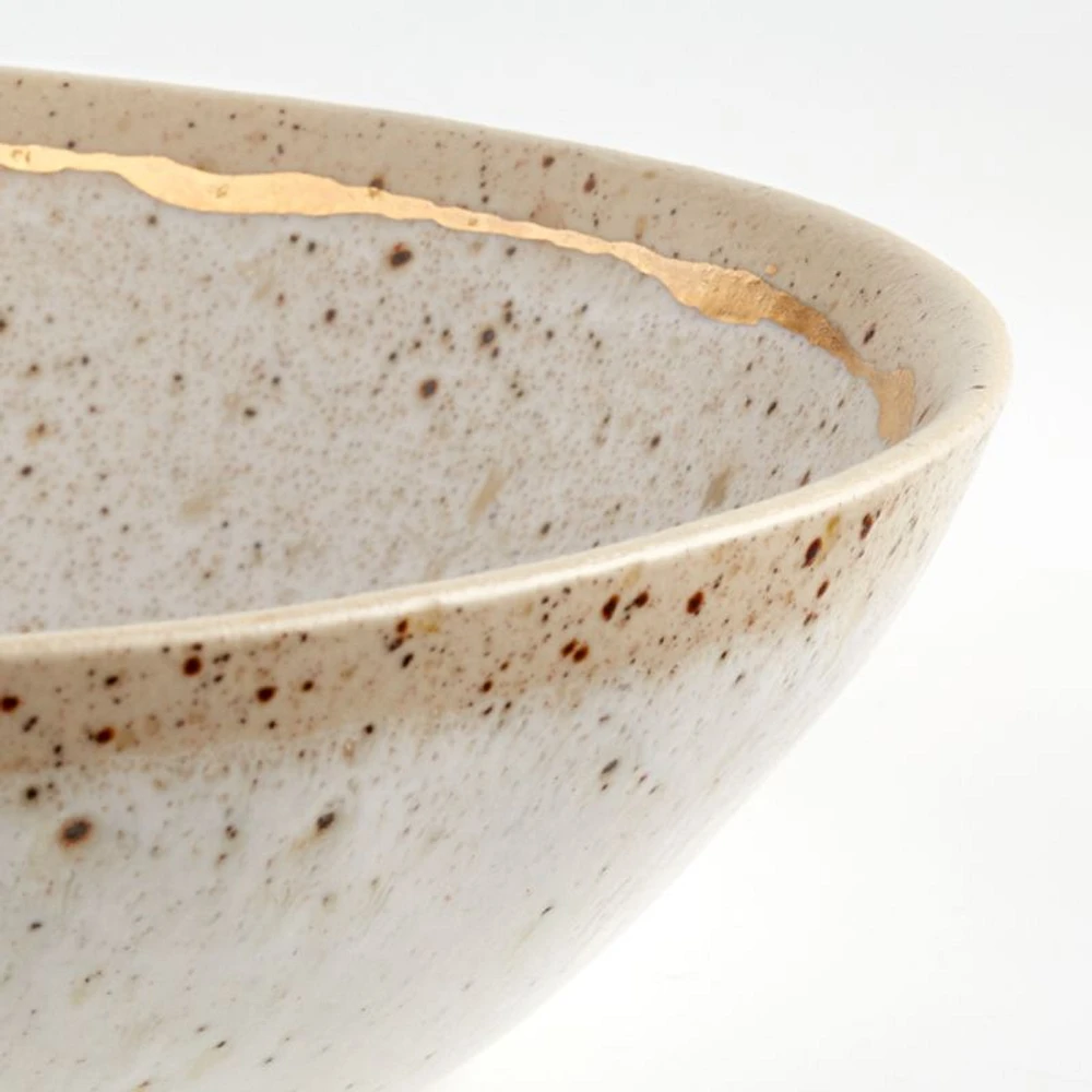 Primrose Gold Low Bowl