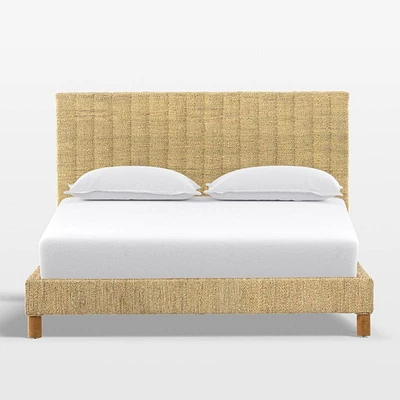 Priscilla Light Natural Woven Queen Bed