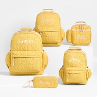 Quilted Yellow Flower Soft Insulated Kids Lunch Box