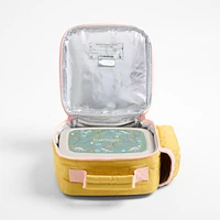 Quilted Yellow Flower Soft Insulated Kids Lunch Box