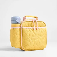 Quilted Yellow Flower Soft Insulated Kids Lunch Box