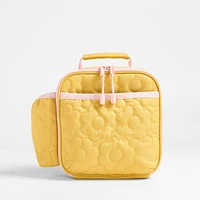 Quilted Yellow Flower Soft Insulated Kids Lunch Box
