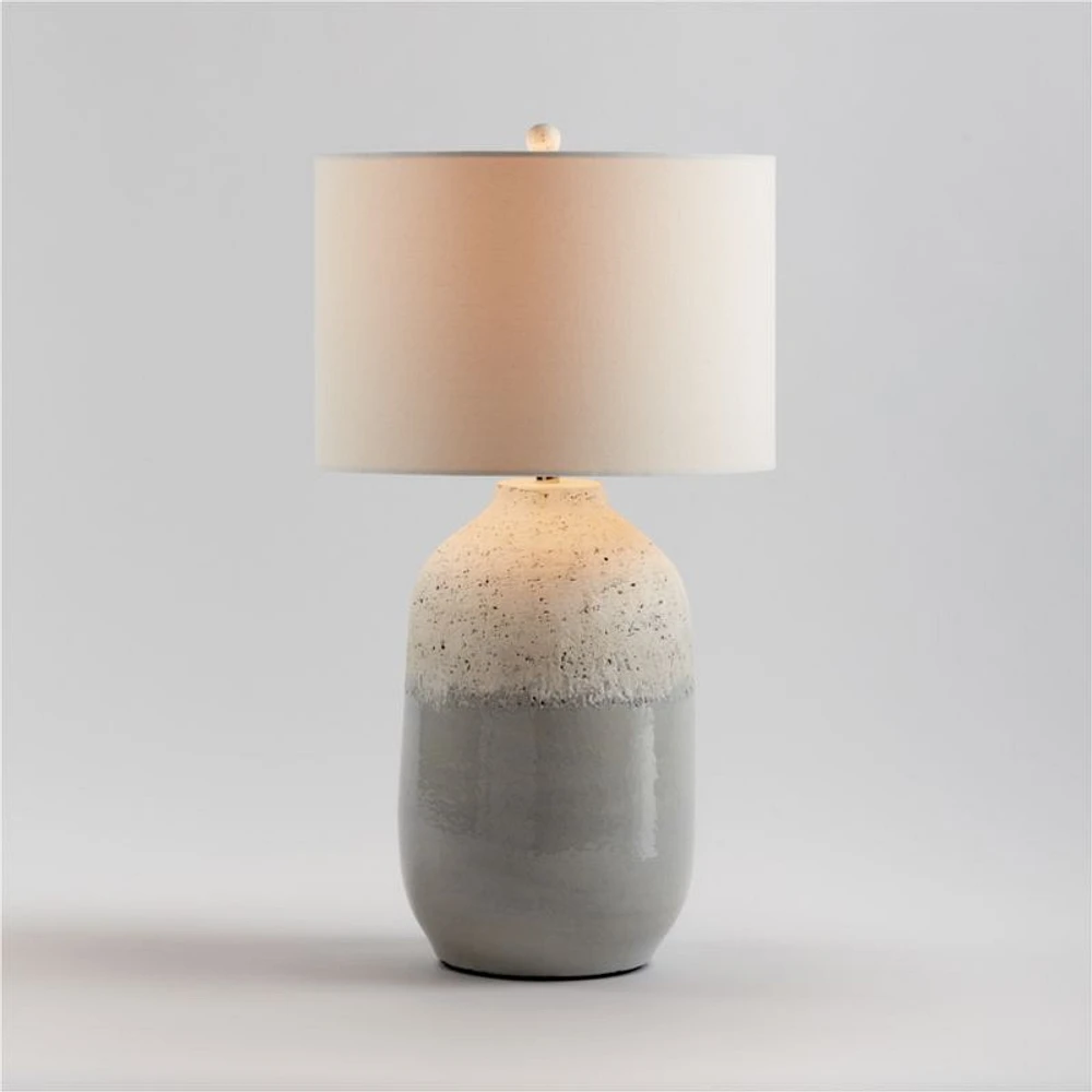 Quinn Large White Ceramic Table Lamp 25.75"