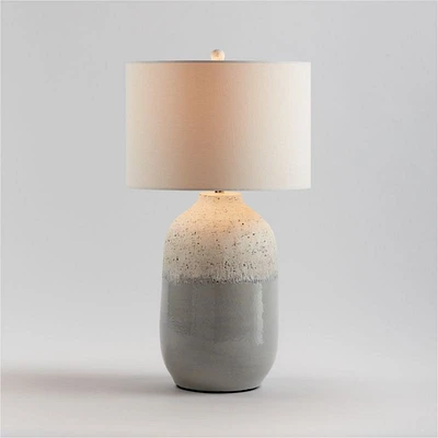 Quinn Large White Ceramic Table Lamp 25.75"
