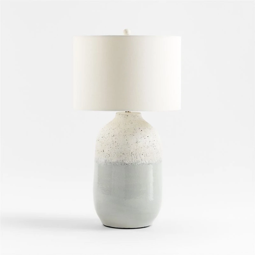 Quinn Large White Ceramic Table Lamp 25.75"