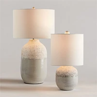 Quinn Large White Ceramic Table Lamp 25.75"