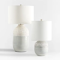 Quinn Large White Ceramic Table Lamp 25.75"