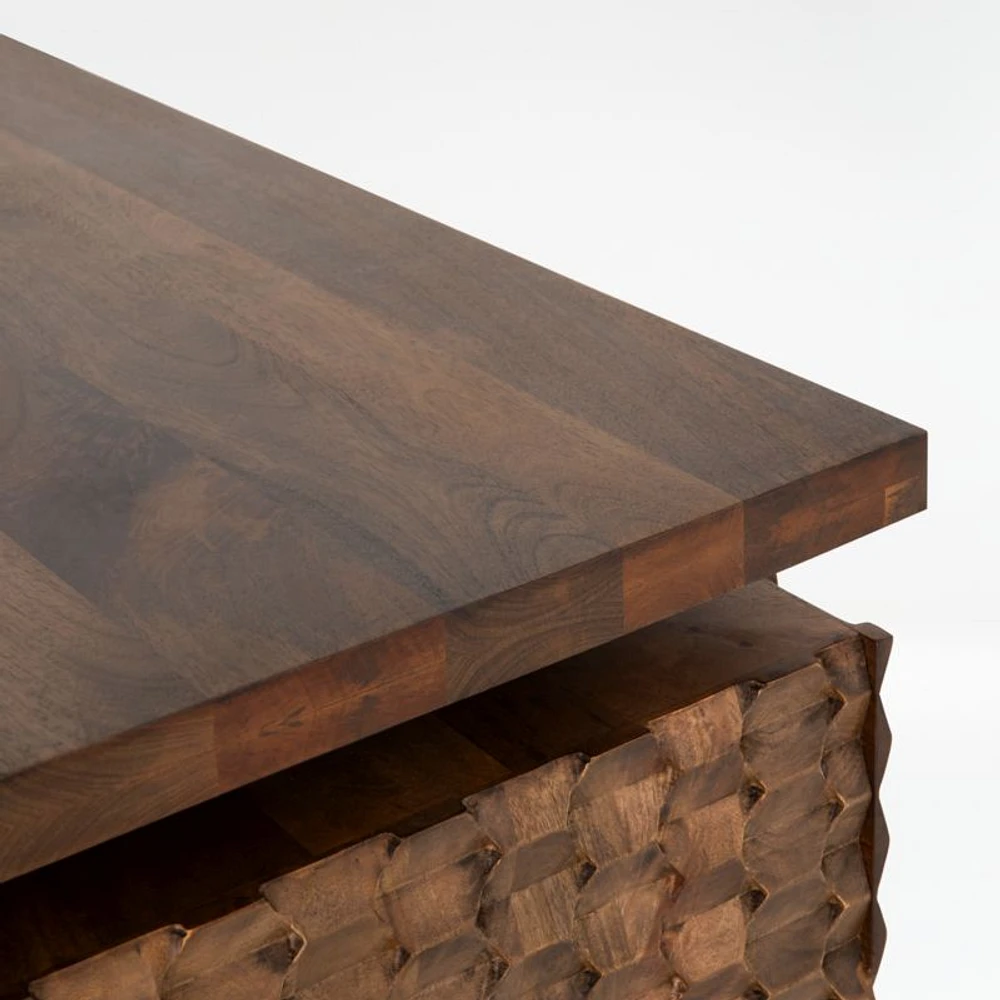 Raffael Carved Wood Executive Desk