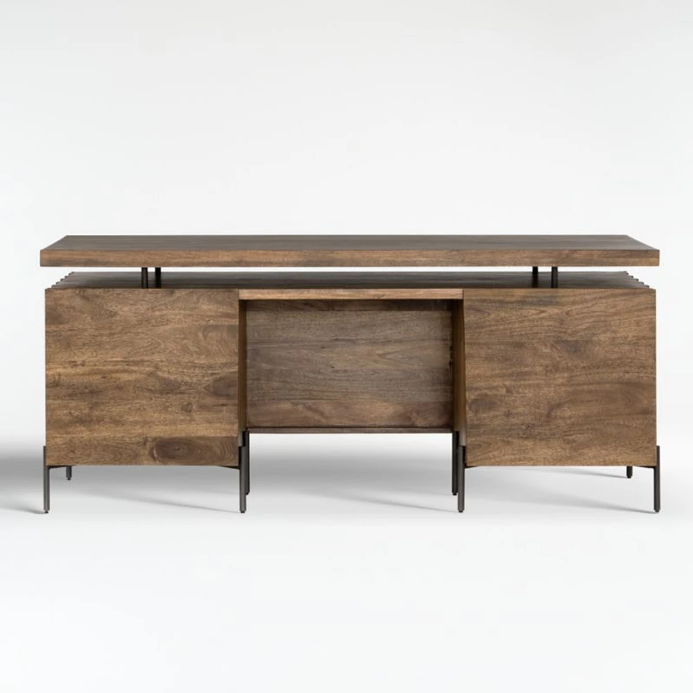 Raffael Carved Wood Executive Desk