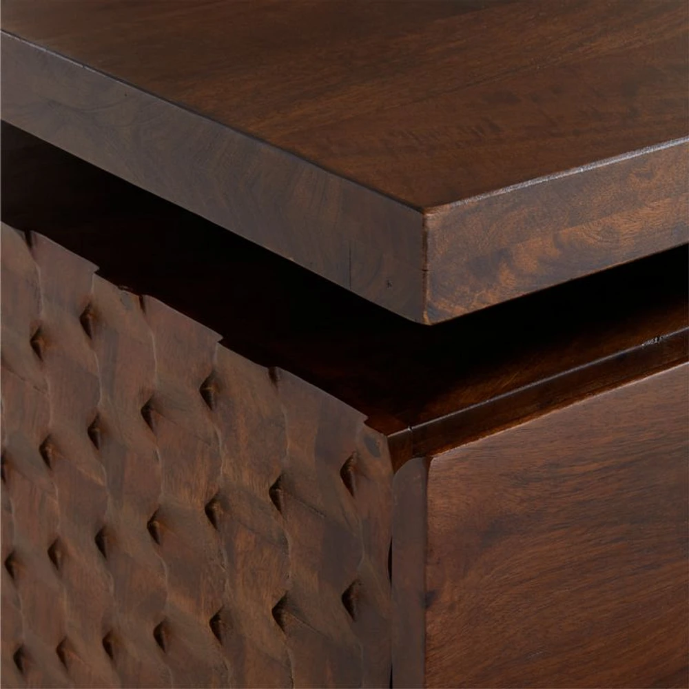 Raffael Carved Wood Executive Desk