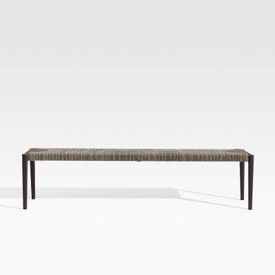 Railay All-Weather Woven Wicker Outdoor Dining Bench