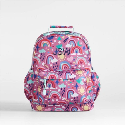 Rainy Rainbows Medium Kids Backpack with Side Pockets