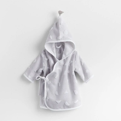 Razz Grey Organic Baby Bath Robe