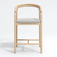 Redonda Wood Upholstered Counter Stool