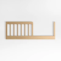 Redondo Upholstered Wood Baby Crib with Toddler Bed Rail