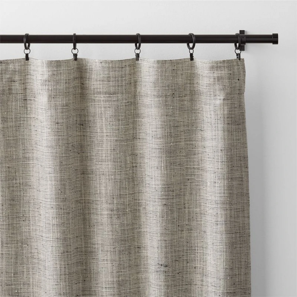 Reid Pebble Grey Window Curtain Panel 52"x120"