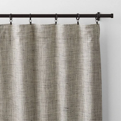 Reid Pebble Grey Window Curtain Panel 52"x120"