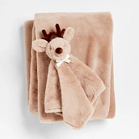 Brown Faux Fur Baby Stroller Blanket