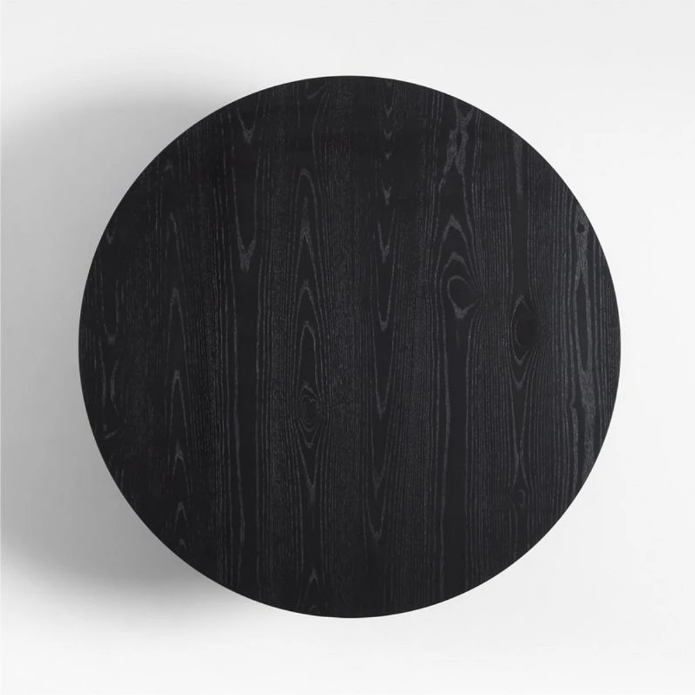 Repaso Ebonized Ash Wood 48" Round Coffee Table