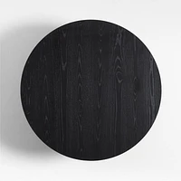 Repaso Ebonized Ash Wood 48" Round Coffee Table