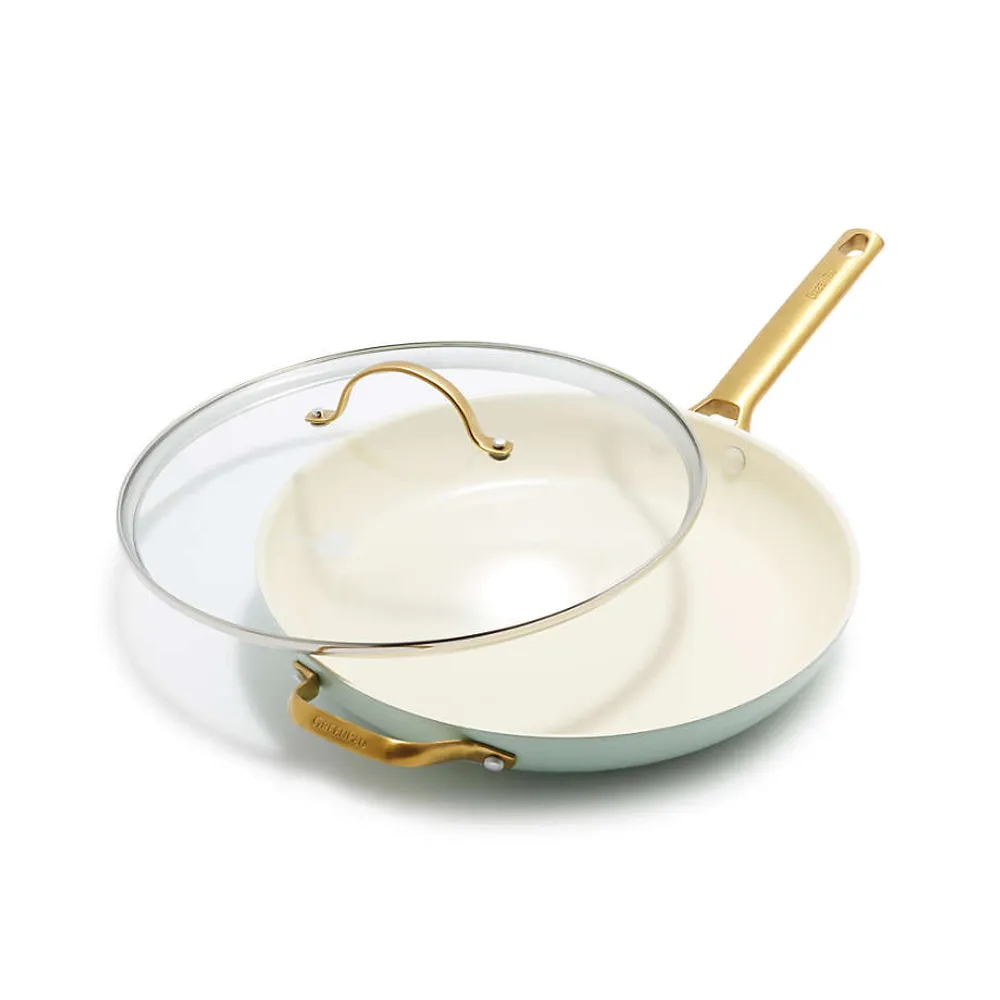 GreenPan ™ Reserve Julep 12" Ceramic Non-Stick Frying Pan with Lid