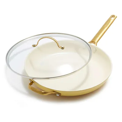 GreenPan ™ Reserve Sunrise 12" Ceramic Non-Stick Frying Pan with Lid