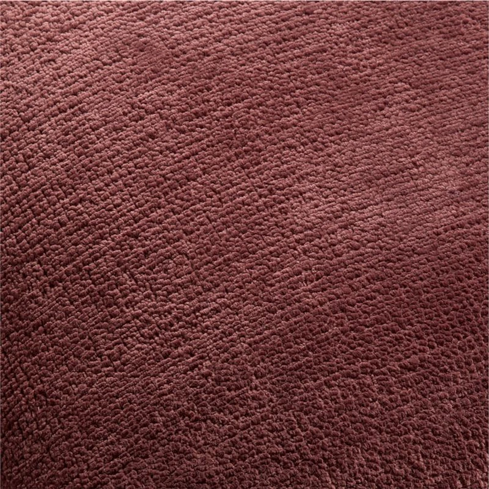 Revasser Chenille 23x23 Burgundy Throw Pillow Cover by Athena Calderone