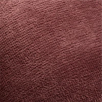 Revasser Chenille 23x23 Burgundy Throw Pillow Cover by Athena Calderone