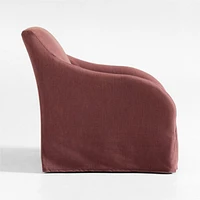 Revello Slipcovered Swivel Accent Chair
