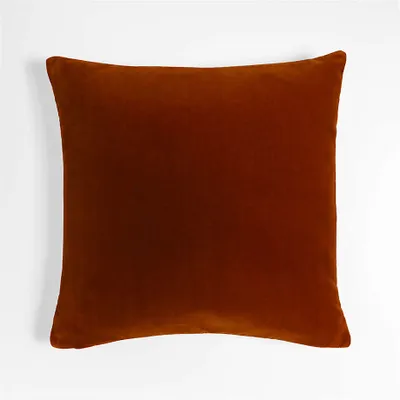 Persimmon 20'' Faux Mohair Pillow with Feather Insert