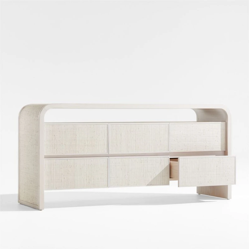 Rica Grasscloth 6-Drawer Dresser by Leanne Ford