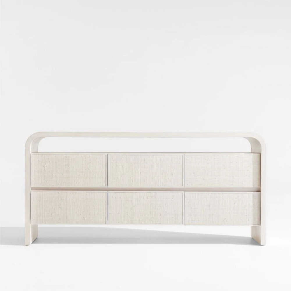 Rica Grasscloth 6-Drawer Dresser by Leanne Ford