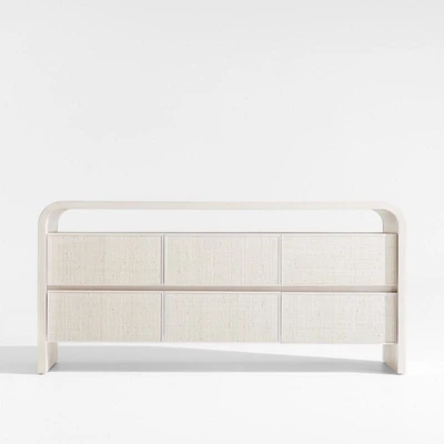 Rica Grasscloth 6-Drawer Dresser by Leanne Ford