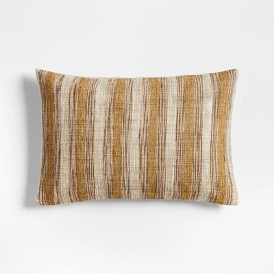 Riviera Stripe 24x16 Savannah Yellow Throw Pillow Cover