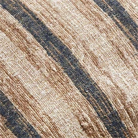 Riviera Stripe 24x16 Deep Indigo Blue Throw Pillow Cover