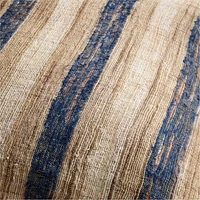 Riviera Stripe 23x23 Light Navy Throw Pillow Cover