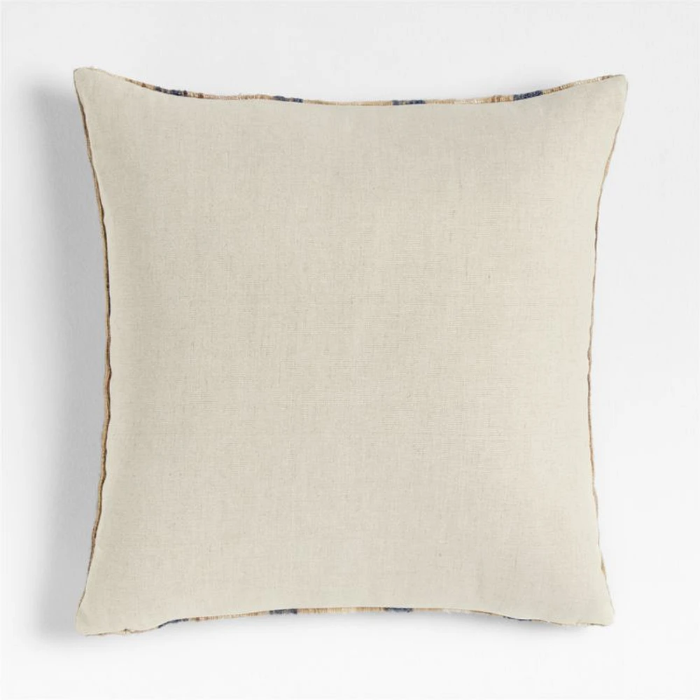 Riviera Stripe 23x23 Light Navy Throw Pillow Cover