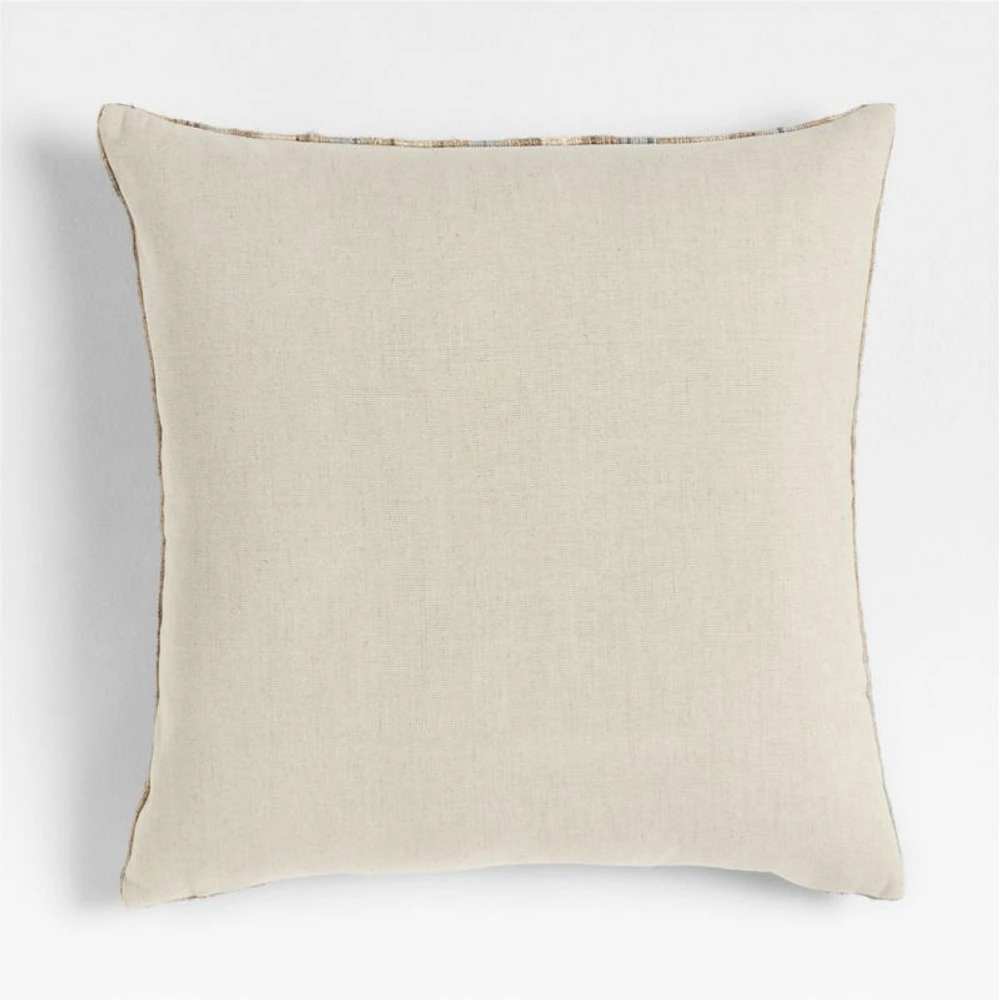 Riviera Stripe 23x23 Pale Blue Throw Pillow Cover