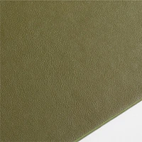 Rizzo Easy Care Faux Leather Reversible Desert Green and Light Brown Rectangular Placemat