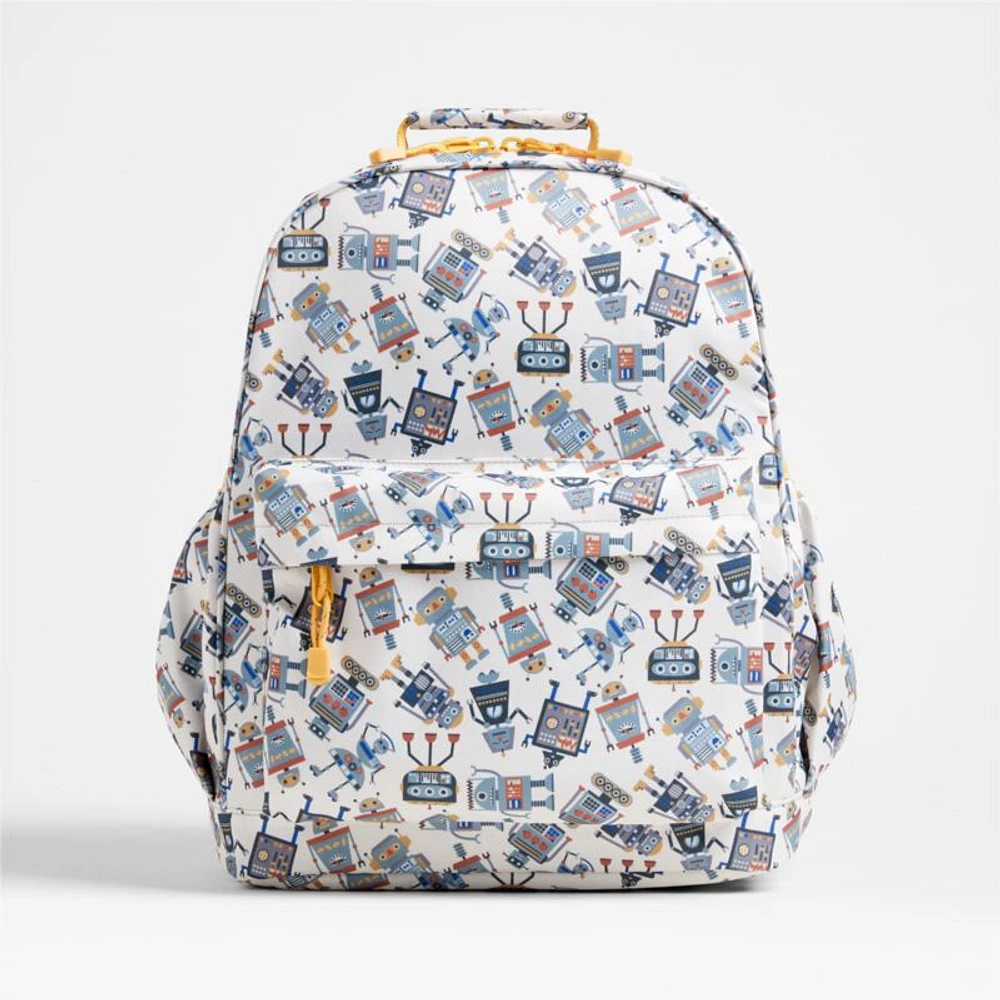 Robots Large Kids Backpack with Side Pockets