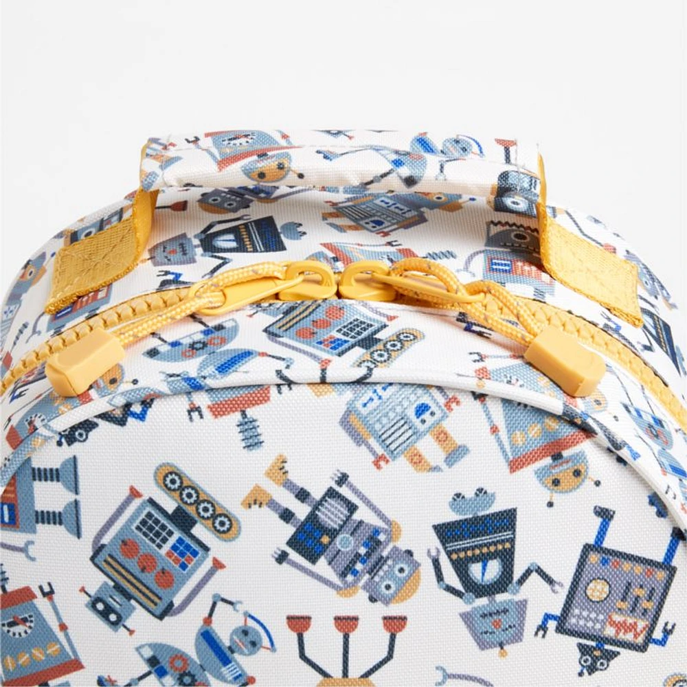 Robots Small Kids Backpack with Side Pockets