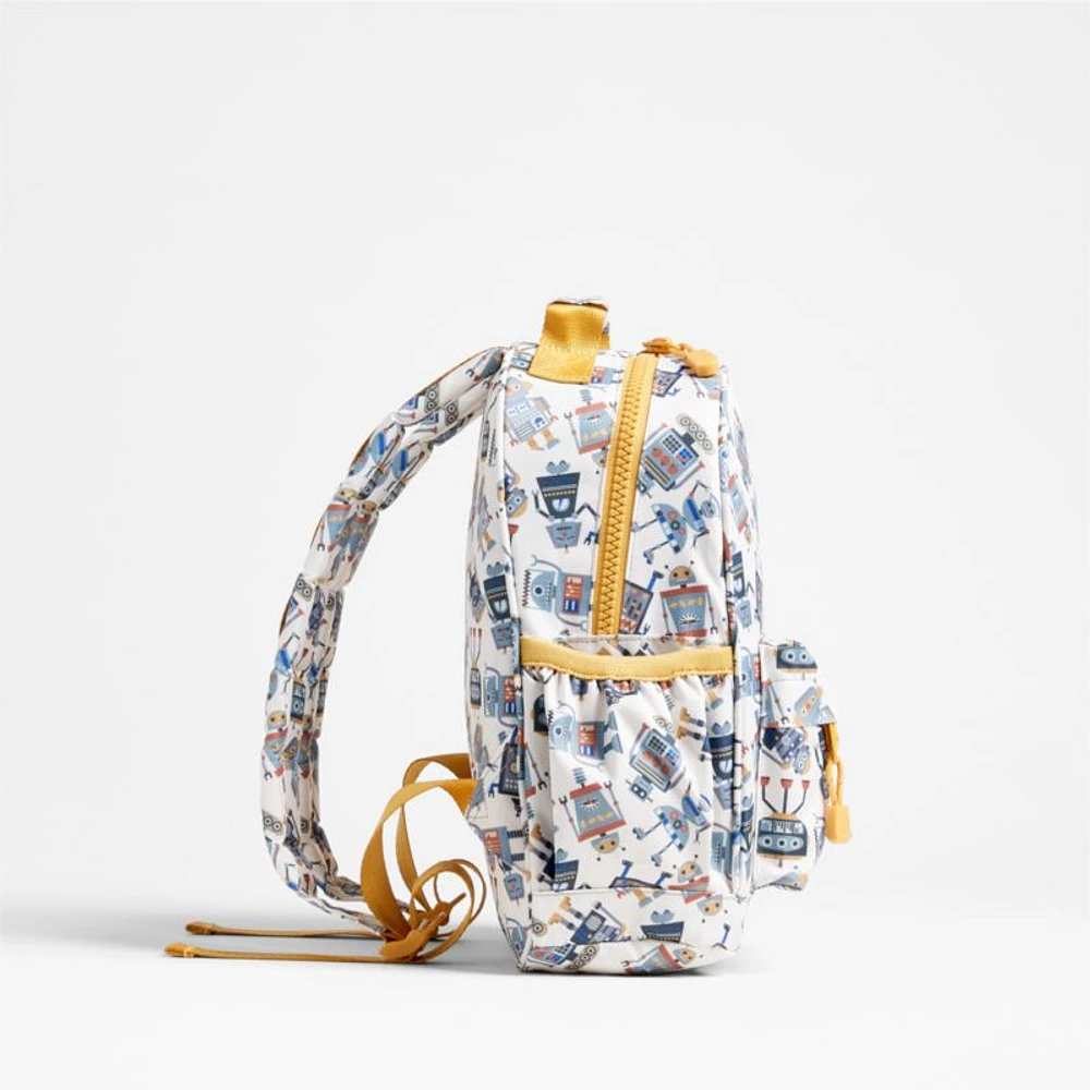 Robots Small Kids Backpack with Side Pockets