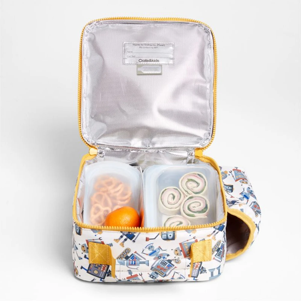 Robots Soft Insulated Kids Lunch Box