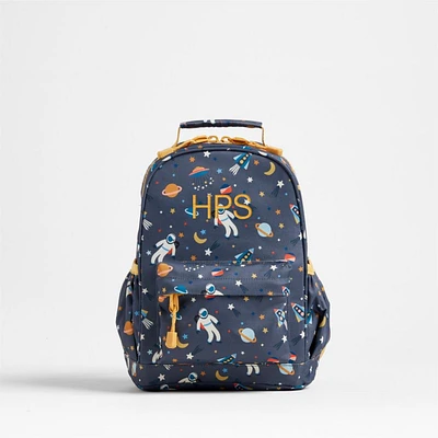 Outer Space Explorer Small Kids Backpack with Side Pockets