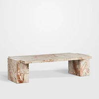Romano Marble 61"  Rectangular Coffee Table