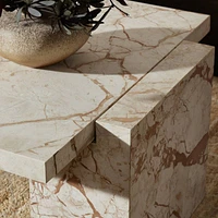 Romano Marble 61"  Rectangular Coffee Table