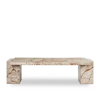 Romano Marble 61"  Rectangular Coffee Table