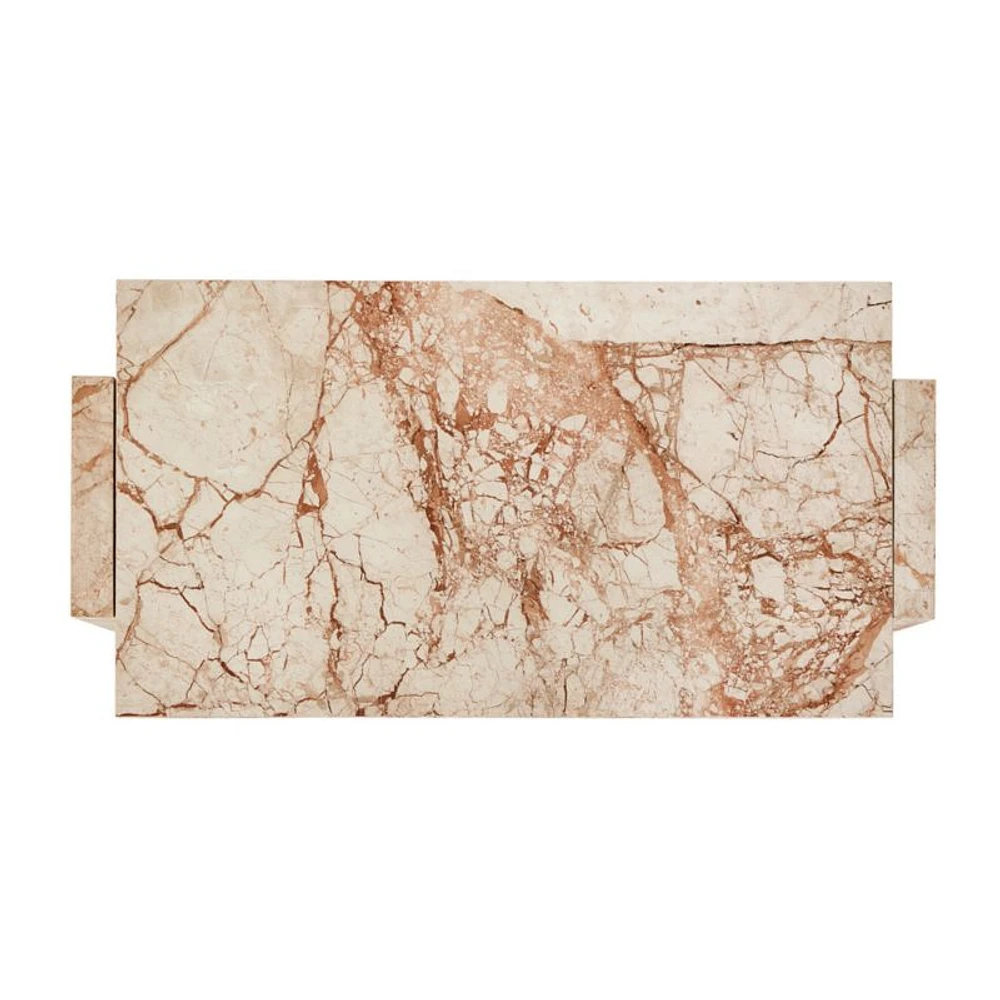 Romano Marble 61"  Rectangular Coffee Table