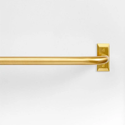 Brass 1" Room Darkening Curtain Rod 32"-48"